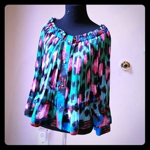 Kenzo & H&M pleated blouse